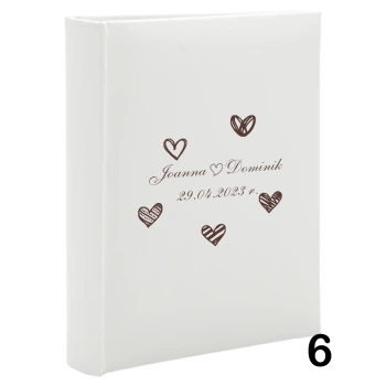 Album ślubny wsuwany na 100 zdjęć 15x21 personalizowany 6 wzorów